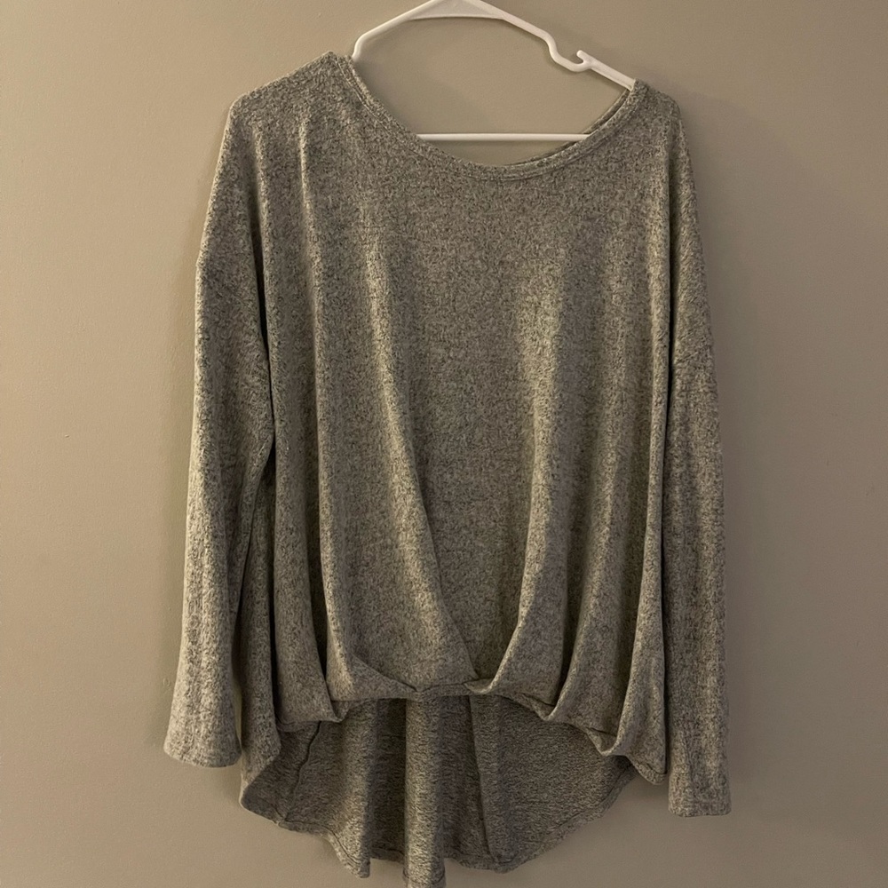 Womens large soft grey sweater! Brand new!